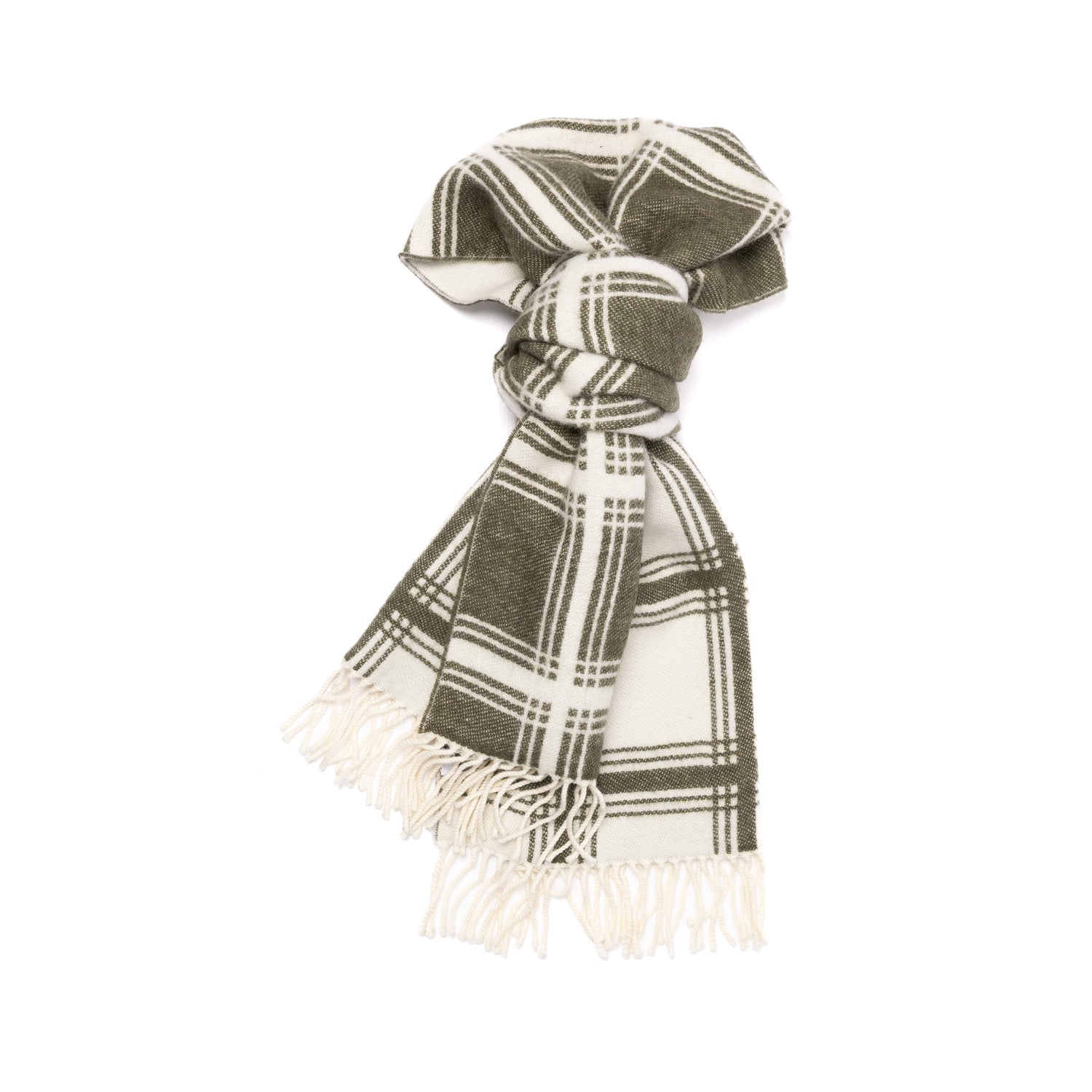 Exclusively for Michael Jondral: Scarf "Nuovo Tartan" made from pure Escorial Wool - handmade